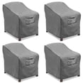 thumbnail image 1 of Vailge Fundas Para Sillas De Patio, Fundas Para Asientos Profundos, Resistentes E Impermeables, Fundas Para Muebles De Jardín Y Césped Al Aire Libre (Paquete De 4, Gris Grande), 1 of 8