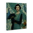thumbnail image 2 of Stupell Industries Art Deco Vintage Peacock Poise Canvas Art, 24 x 30, by A Barefoot Stylist, 2 of 8