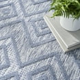 thumbnail image 3 of Nourison Versatile Indoor/Outdoor Denim Blue 5' x 7' Area Rug, (5x7), 3 of 10