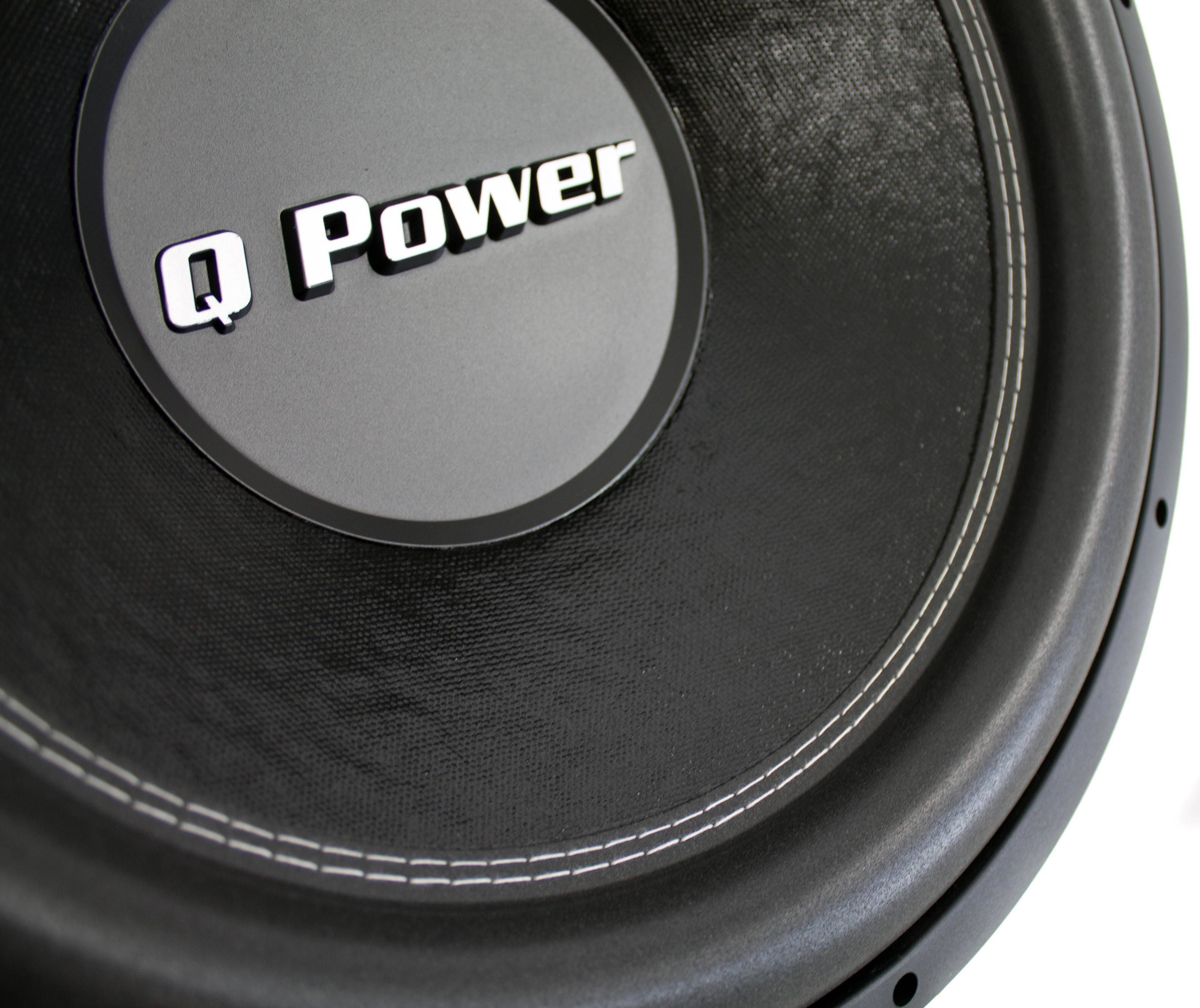 Q Power BASS15 The 15-Inch Q Power Subwoofer Box is Designed and Built for Deepest Bass 