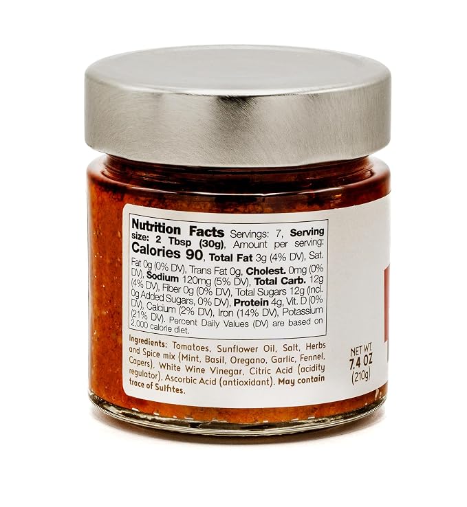 Peccati di Calabria Sundried Tomato Bruschetta Spread 7.4 oz (210g)