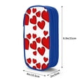 thumbnail image 4 of XMXY Romance Holiday Celebration Large Capacity Pencil Case, Portable Pencil Bags with Compartments Zipper Blue, 4 of 7