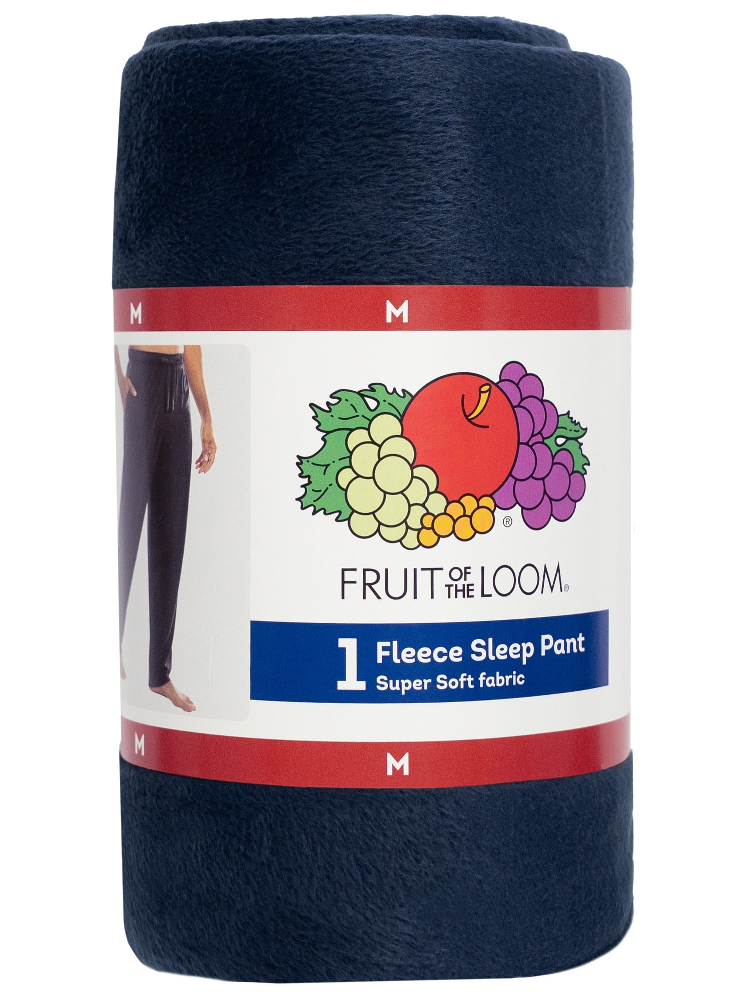Fruit of the Loom Men's Microsueded Solid Fleece Sleep Pant, Sizes S-XL