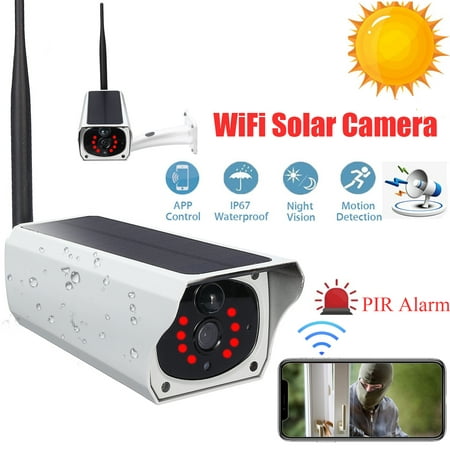 2019 NEW Outdoor IPX67 Waterproof HD 1080P Solar & Battery Power Security Camera Wireless WIFI B ullet IP Camera 2MP IR-CUT Night Vision PIR Motion Detection Android/iOS