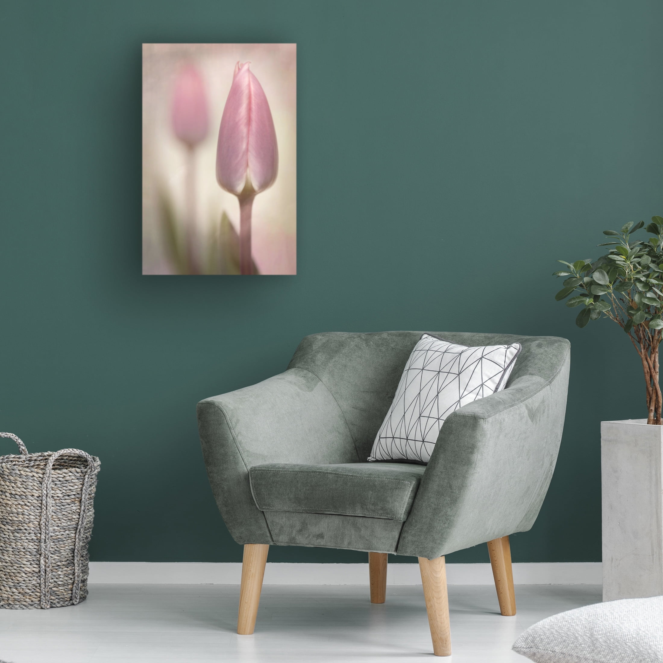 Trademark Fine Art Sharon Williams Pink Tulips Canvas Wall Art