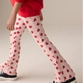 thumbnail image 2 of Little Girls Flare Leggings Kids High Waist Bell Bottom Pants Casual Clothes, 2 of 4