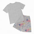 thumbnail image 4 of HCNTES Toddler Baby Boy Girl Outfit USA Flag Embroidery Knit Short Sleeve T Shirt Tops And Shorts Set Kids 1T 2T 3T 4T 5T 6T 7T 8T 9T Independence Day Clothes(H03-Grey,2-3 Years), 4 of 7