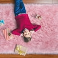 thumbnail image 6 of Junovo Luxury Fluffy Area Rugs Areary Rug for Bedroom Shaggy Rugs Area Carpet for Living Room Bedroom,4'x6',Pink, 6 of 7