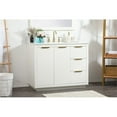 thumbnail image 2 of Elegant Decor Blake 42" Aluminum Alloy MDF Single Bathroom Vanity in White, 2 of 8
