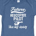 thumbnail image 4 of Inktastic Future Helicopter Pilot Like Daddy Boys Baby Bodysuit, 4 of 5