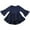 Navy, variant on idosla Toddler Girl Casual Solid A-line Twirly Dress Long Sleeve Skater Ruffle Hem Dresses Fall Outfit (Green, 12-18 Months)