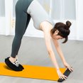 thumbnail image 3 of yeacher Portable Home Fitness Slider Board for Leg and Core Workouts, Orange, Includes Shoe Covers, Compact and Space-Saving Design, 3 of 6