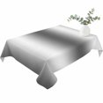 thumbnail image 2 of Gray White Ombre Table Cloth Waterproof Tablecloths, Abstract Art Modern Grey Gradient Tablecloth Dining Table Cover for Kitchen Party Tabletop Outdoor, Rectangle Tablecloth 60x84 Inch, 2 of 9