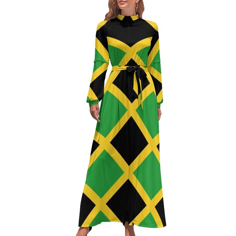 Flag of Jamaica Long Dress women's evening dress evening dresses luxury -  Walmart.com