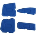 thumbnail image 1 of Kit de herramientas para calafateo, esparcidor de sellador de juntas de silicona, espátula, raspador, herramientas de reparación de bordes, raspador de costura de belleza, 4 Uds. (azul), 1 of 5