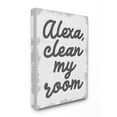 thumbnail image 2 of The Kids Room by Stupell Alexa Clean My Room Kids Funny Word Design Canvas Wall Art by Daphne Polselli, 2 of 5