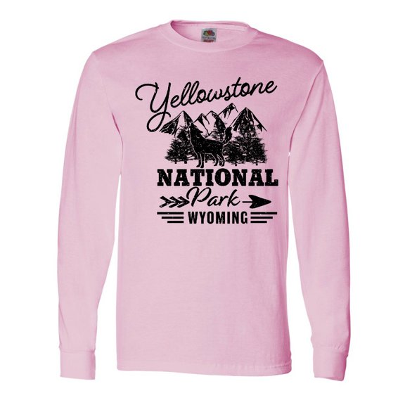 Inktastic Wyoming Yellowstone National Park Long Sleeve T-Shirt