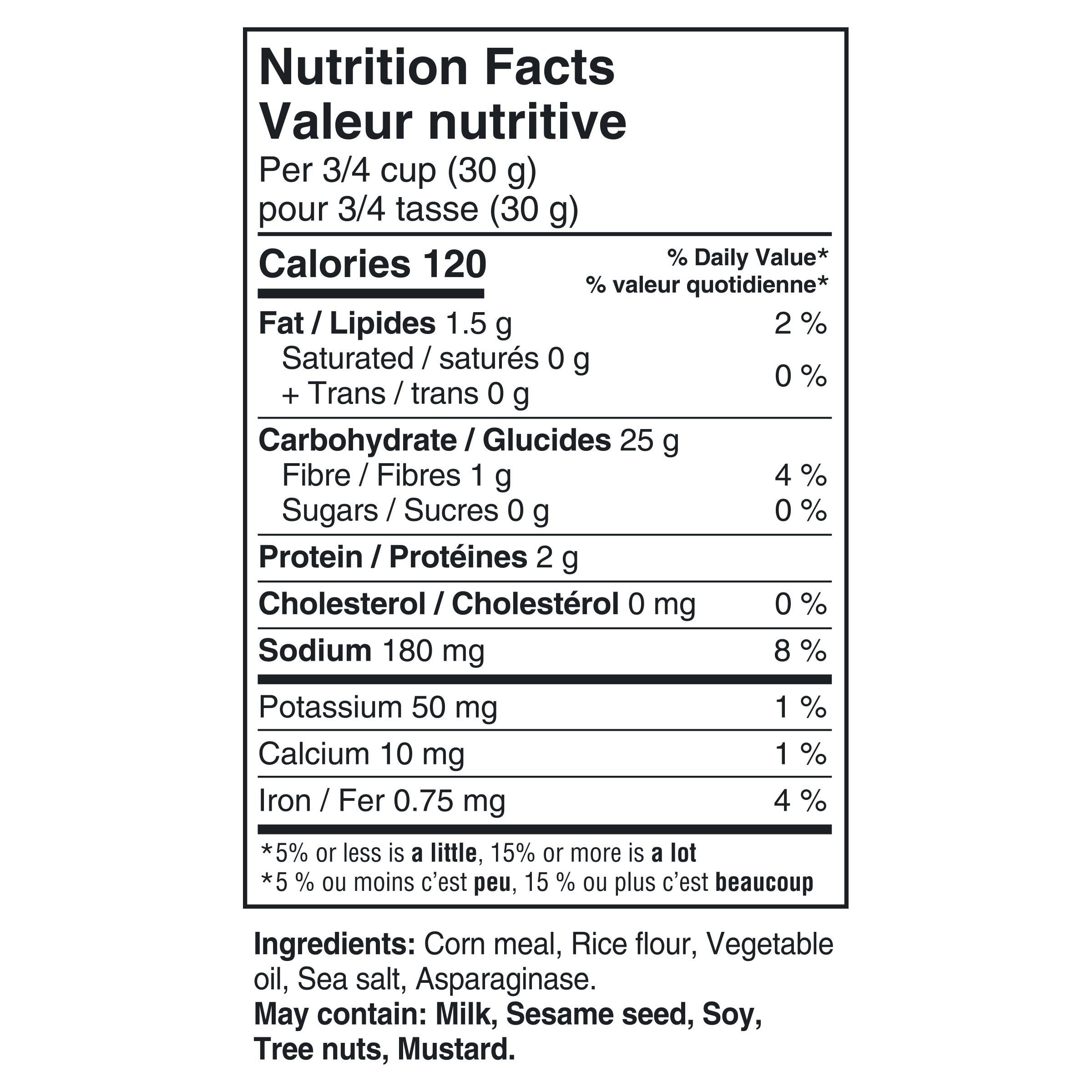 Craquelins GOOD THINS Maïs, sel de mer 100g