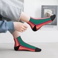thumbnail image 5 of Goofa Vertical Stripes Pattern Non Slip Socks with Grips for Elderly, Crew Socks Yoga Hospital Socks Cushioned Sole Gripper Socks for Men Women, 5 of 5