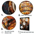 thumbnail image 3 of Designart "Cityscape Of Graffiti Pachyderms I" Animals Elephant Floater Framed Wall Art Prints, 3 of 5