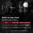 thumbnail image 3 of Mens and Womes Ski Gloves: Wind-Proof Water Resistant Winter Mitten Single -board finger ski gloves - black, 3 of 6