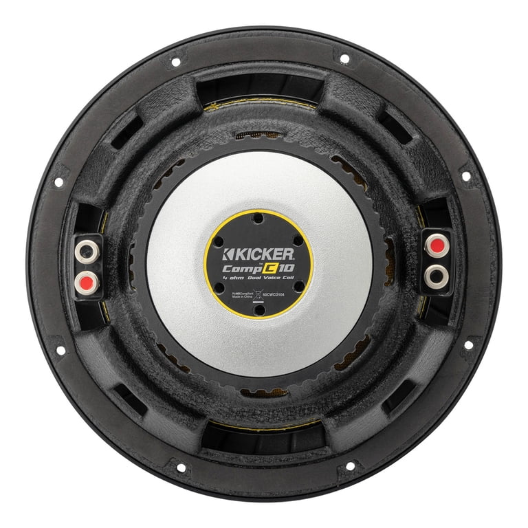 KICKER Comp C ウーファー 4Ω デュアルボイスコイル 【公式通販】