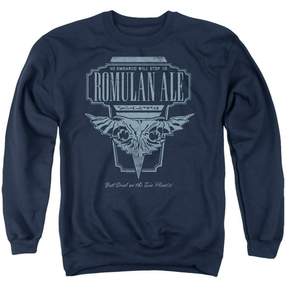 Star Trek The Next Generation Romulan Ale Adult Crewneck Sweatshirt Navy