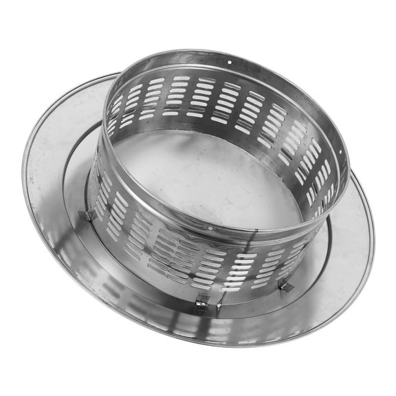 MLINS Galvanized Steel Round Chimney Rain Cap Caps Outdoor Dome Covered Silver