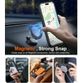 thumbnail image 6 of Magnetic Compatible with iPhone 16 Pro Case, [Built-in Invisible Kickstand][Compatible with MagSafe] [Military Grade Shockproof] Slim Translucent Matte Phone Case for iPhone 16 Pro 6.3" Black, 6 of 7