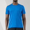 thumbnail image 4 of Vedolay Mens Shirt Men's Crew Neck T Shirts - Casual Stylish Tees for Men,Blue 4XL, 4 of 5