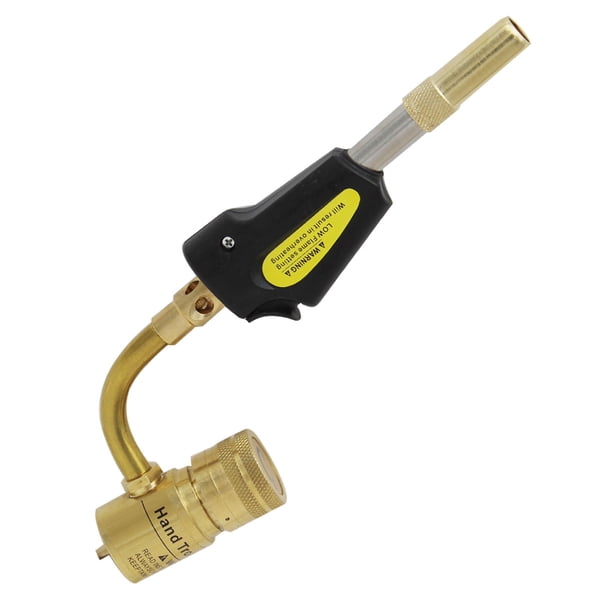 Puntas de soplete turbo con autoencendido de gas Perilla de llama ajustable Interfaz de punta de latón Gas compatible para soldadura fuerte Soldadura de plomería.