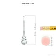 thumbnail image 2 of Angara Lab Grown Diamond Earrings - -Round Diamond Leverback Earrings in Platinum for Women, 2 of 5