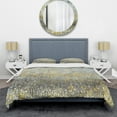 thumbnail image 3 of Designart 'Glam Rain Abstract IV' Glam Duvet Cover Set, 3 of 4