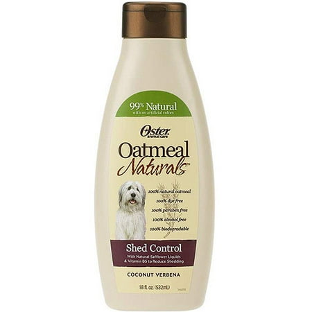 Oster Oatmeal Naturals Shed Control Dog Shampoo, 18 fl oz 