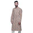 thumbnail image 4 of Atasi Kurta Imprimé pour Hommes Col Mandarin Popeline de Coton Kurta Chemise Décontractée, 4 of 7