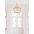 thumbnail image 2 of Colgante con cuentas Living District Jolie de 20 pulgadas, color beige, con cuentas de madera, 2 of 8