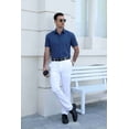 thumbnail image 6 of COOFANDY Men's Lightweight Breathable Short Sleeve Shirt, 100% Polyester, Easy-Care Wrinkle-Resistant for Daily Casual and Office Wear, 6 of 8