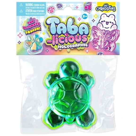Taba-Licious Holographic Turtle Squeeze Toy