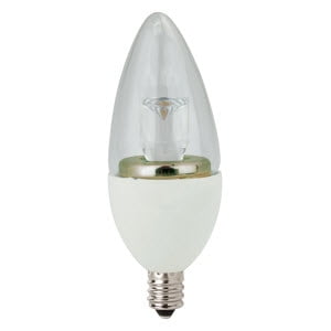 

Tcp Led5e12b1130k Single 5 Watt Clear Dimmable B11 Candelabra (E12) Led Bulb - Clear