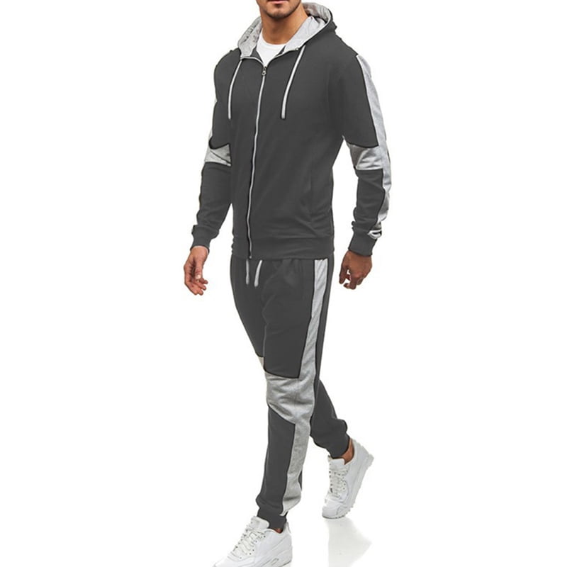 Men Suit Hooded Sweater Casual Suit 