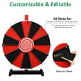 thumbnail image 4 of WinSpin 18" Tabletop DIY Color Prize Wheel 14 Slot Editable Spin Game Trade Show, 4 of 9