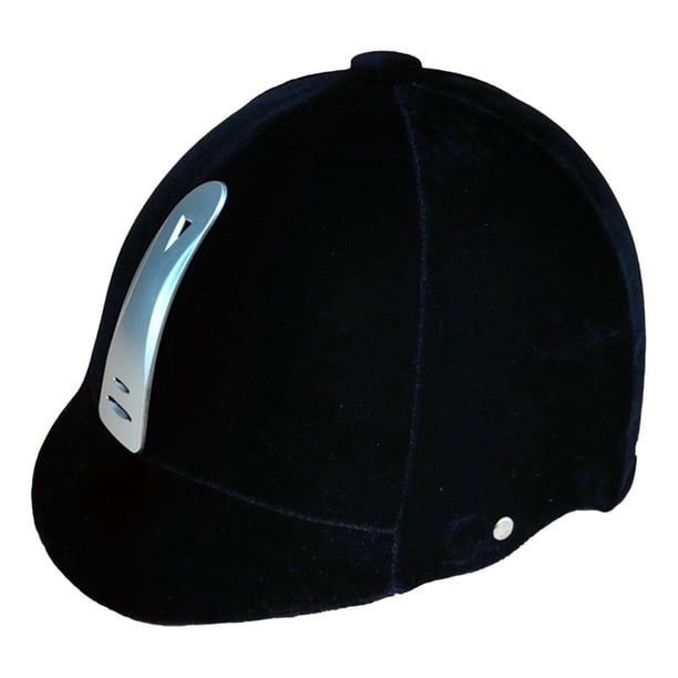 Casco para montar a caballo, equipo para montar a caballo, sombrero para montar, circunferencia de la cabeza 54-62 cm, gorra para montar, sombrero Plateado negro