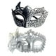 thumbnail image 1 of Máscaras de disfraz Fernando Cubierta de media cara 2 piezas Plata, 1 of 8