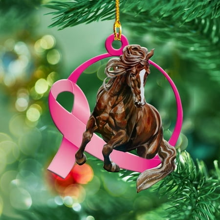 

TMOYZQ Christmas Decorations Indoor Outdoor Lovely Christmas Pink PVC Animal Plane Printing Pendant Christmas Gift
