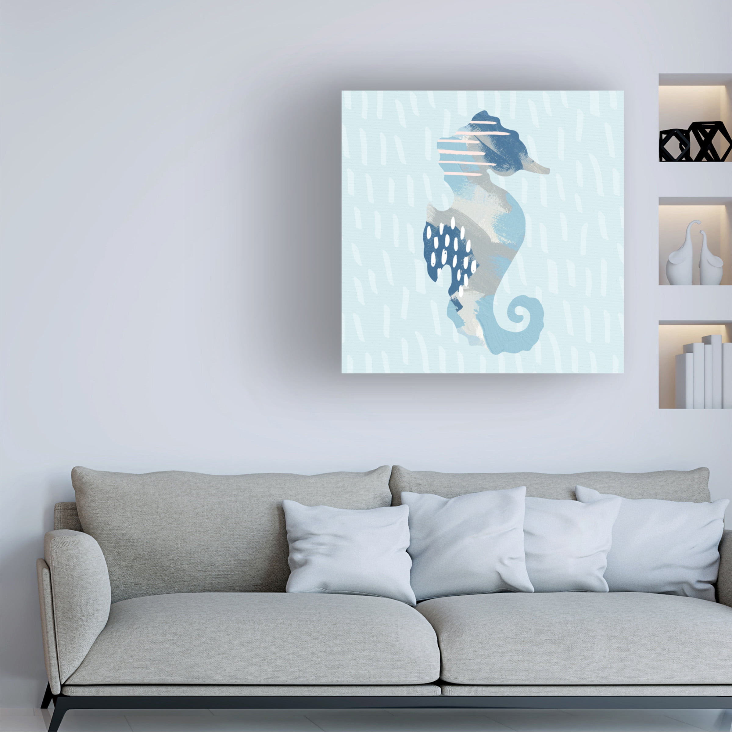 Moira Hershey 'Coastal Cool I' Canvas Art