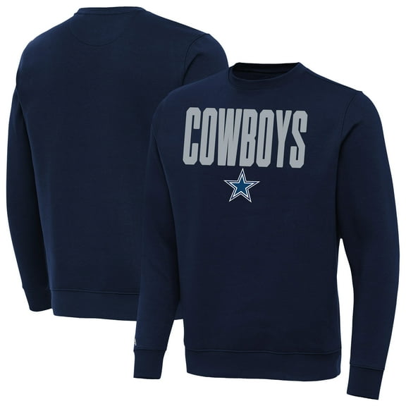 Men's Antigua  Navy Dallas Cowboys Victory Sweatshirt