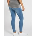 thumbnail image 5 of Motherhood Maternity Indigo Blue Secret Fit Belly Stretch Ankle Maternity Jeggings, 5 of 10