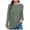 Green, variant on Towmus Women Long Sleeve T Shirts Crewneck Sweatshirts Fall Casual Tunic Tops Loose Fit Elastic Blouse for Women