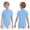 Light Blue, variant on Boys One Piece Short Sleeve Autism Sensory Bodysuit Anti-strip Romper Special Needs Adaptive Clothing Blue 12