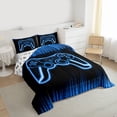 thumbnail image 3 of Castle Fairy Teens Female Men Green Gamepads Twin Comforter Sets,Video Game Bedding Set, 3 of 8